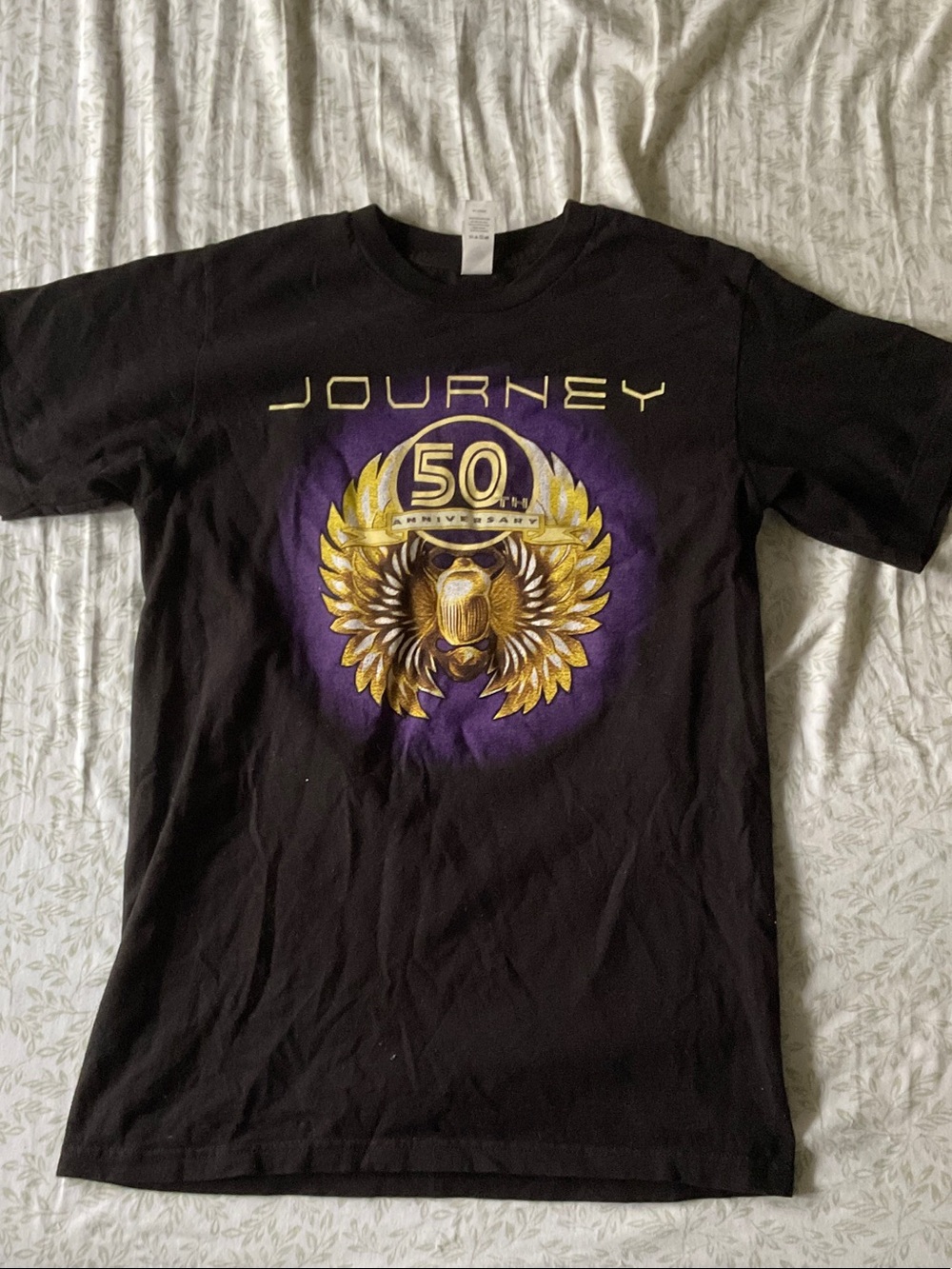 50th Anniversary Journey Black Graphic Tee